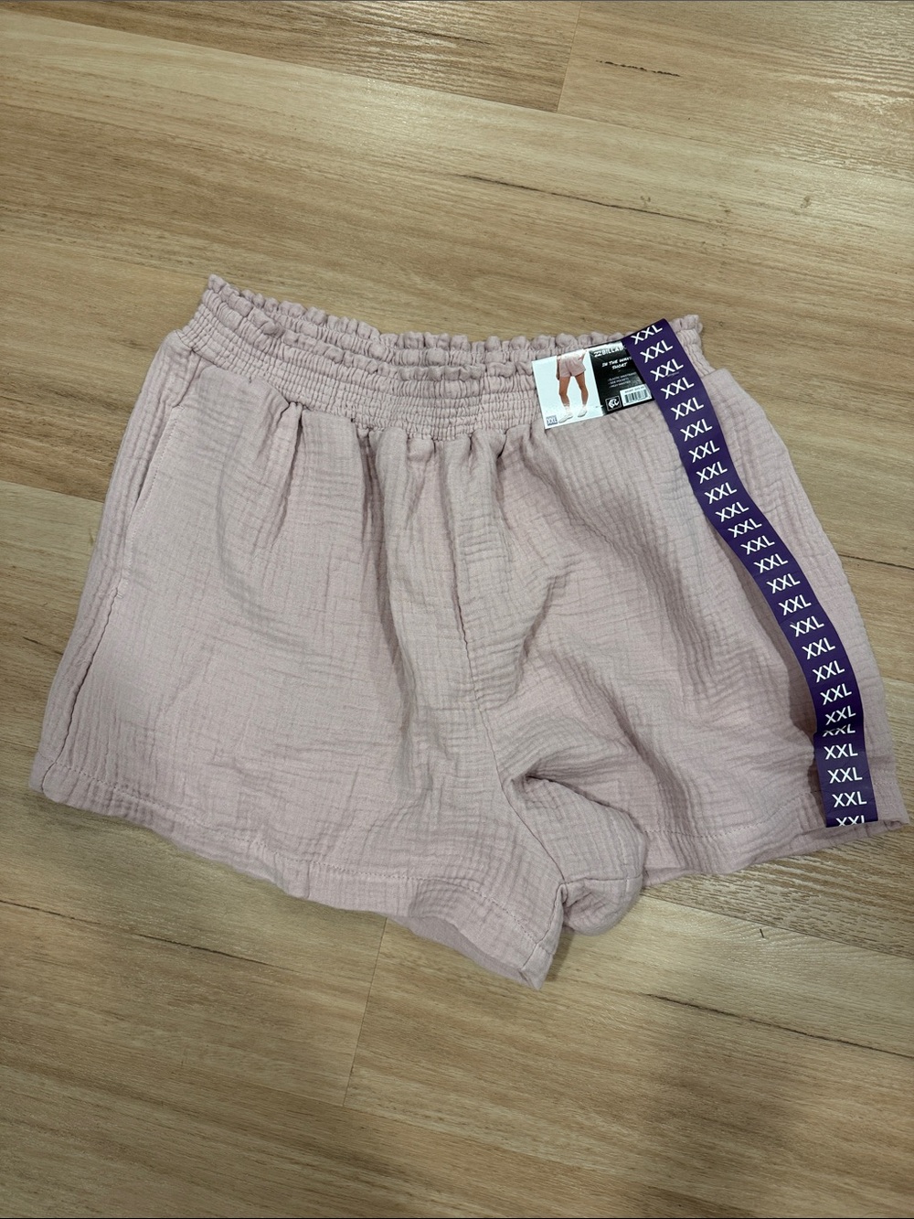 Billabong Dusty Pink Ruched Waist Athletic Shorts